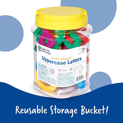 Learning Resources Jumbo Magnetic Uppercase Letters (40 Pc)