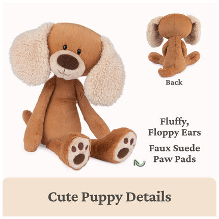 GUND Take-Along Friends, Masi el perrito de peluche, para mayores de 1 año, marrón/crema, 38 cm