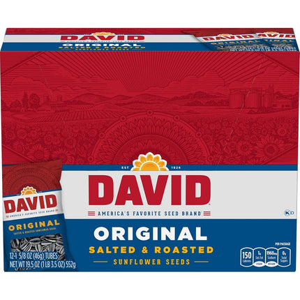 Graines de tournesol David Original (lot de 12 paquets de 46 g chacun)
