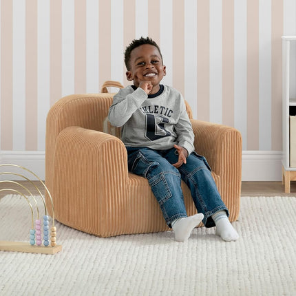 Delta Children babyGap Ribbed Velour Chairs - Greenguard Gold Certified, Brown