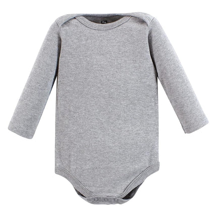 Hudson Baby unisex-baby Cotton Long-sleeve Bodysuits, Animal Adventure, 6-9 Months