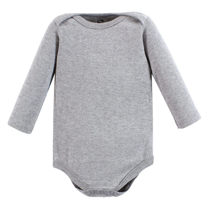 Hudson Baby unisex-baby Cotton Long-sleeve Bodysuits, Animal Adventure, Preemie