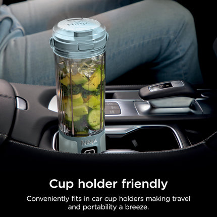 Ninja Blast Batidora Portátil y Accesorios, Sin Cable, Vaso de 530 ml, Batidora Personal para Batidos y Smoothies, Tapa Antiderrames y Boquilla, Cable USB-C, Piezas Aptas para Lavavajillas, Sin BPA, Sage Suave, CL155ASG