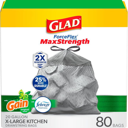 Glad ForceFlex MaxStrength Drawstring XL Kitchen T