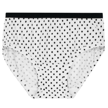 Fruit of the Loom Ropa Interior Básico de Algodón para Niñas, Paquete Múltiple, Bragas - Paquete de 20 - Negro/Rosa/Gris, 6