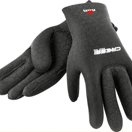 Cressi High Stretch Neoprene Diving Gloves - Black, Medium/3.5 mm
