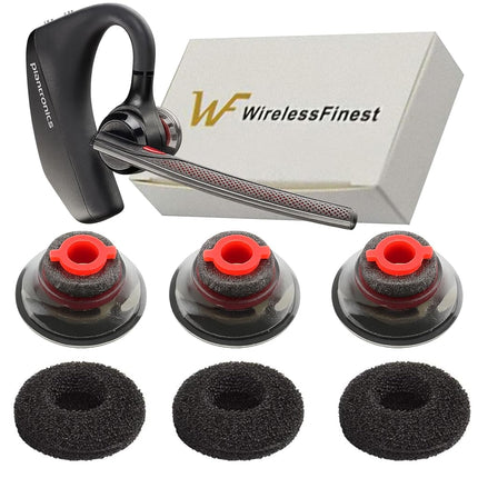 3 Almohadillas de Repuesto Ultra Cómodas para Auriculares, Puntas de Silicona, Kits de Almohadillas de Espuma, Cojín para Auriculares Bluetooth Plantronics Voyager 5200 5220 5210 (Mediana M)