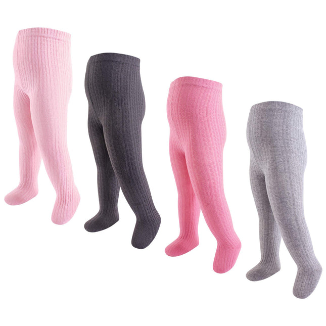 Hudson Baby baby-girls Cotton Rich Tights, Coral C