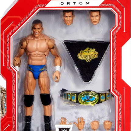 Mattel WWE Ultimate Edition Randy Orton 6-inch Action Figure & Accessories Fan Takeover Set, 10+ Pieces Include Swappable Heads & Hands, JCX43