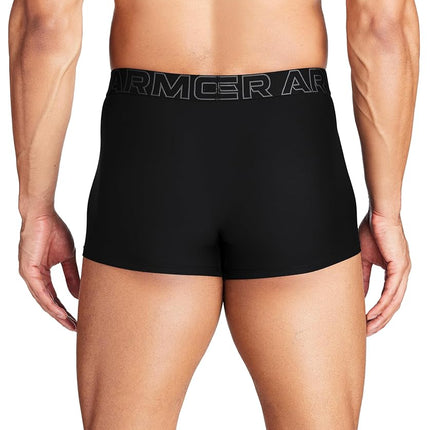 Under Armour Men's 1-Pack Performance Tech Boxerjock Brief, 3" Inseam, All-Day Comfort & Ultra-Soft, Black Solid - Core, 3XL