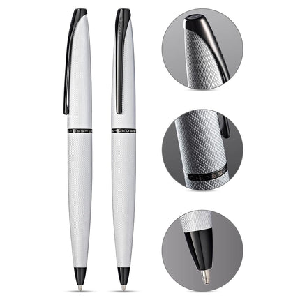 Cross ATX Brushed Chrome Ballpoint Pen incl. Premium Gift Box