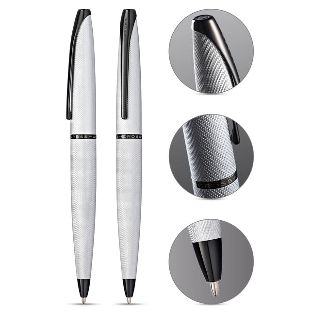 Cross ATX Brushed Chrome Ballpoint Pen incl. Premium Gift Box