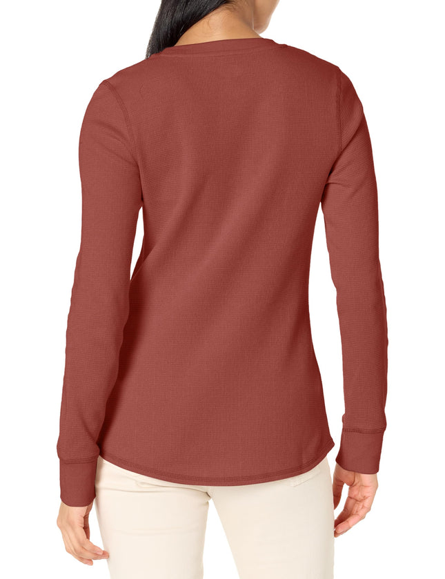 Dickies Camiseta de manga larga para mujer, rojo, XXS