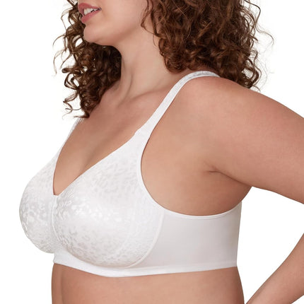 Playtex Womens 18-Hour Ultimate Lift Wireless Full-Coverage Bra, Single or 2-Pack, White Animal, 38DD