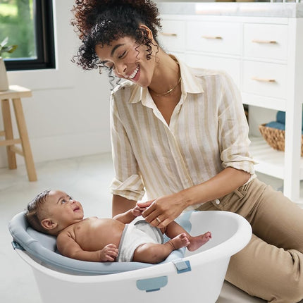 Baignoire pour bébé 4 en 1 Skip Hop avec sangle de maintien et support abdominal, dès la naissance