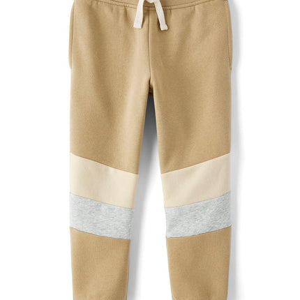 The Children's Place Boys' Active Fleece Jogger Pants, Sierra Tan, X-Small