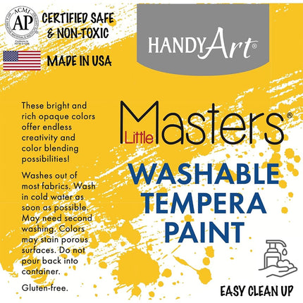 Handy Art Little Masters Washable Tempera Paint 1/2 Gallon, Blue