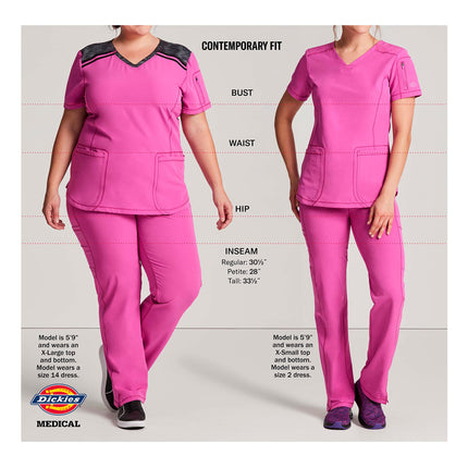 Dickies EDS Essentials Jogger Scrubs for Women, Drawstring Scrub Pants Plus Size DK065P, 2XL Petite, Hunter Green