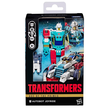 Transformers Age of the Primes Autobot Joyride, Deluxe Class 5.25-inch Converting Action Figure, Robot Toys for Ages 8+