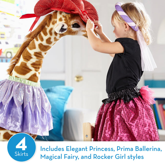 Melissa & Doug Collection de jeu de rôle Jupes Tutus ! (Jeu d'imitation, 4 jupes de déguisement)