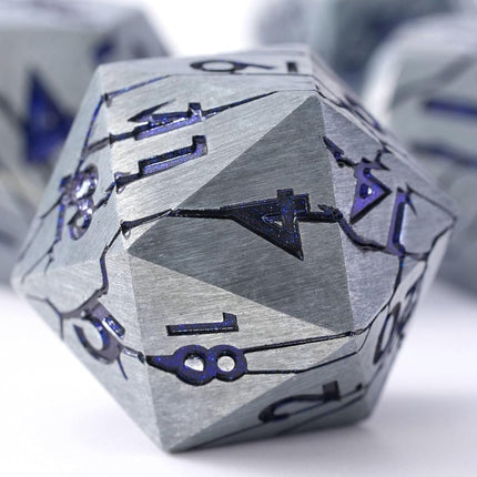 Metal Dice for DND - Ancient Cracked Pharaoh Ruins