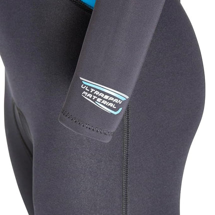 Cressi Women's Lady - All-in-one Cressi Women s Morea 3 mm Neoprene Wetsuit Black Turquoise Large Size 4, Black/Turquoise/Silver, L 4 UK