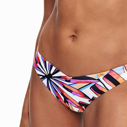 Desigual Women's Swim_Playa I Bikini bottom, White, X-Small