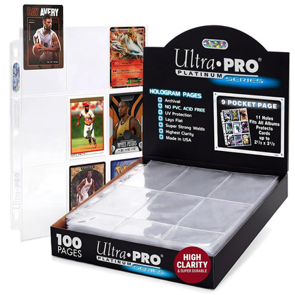 Ultra PRO 9-Pocket Trading Card Pages - Platinum S