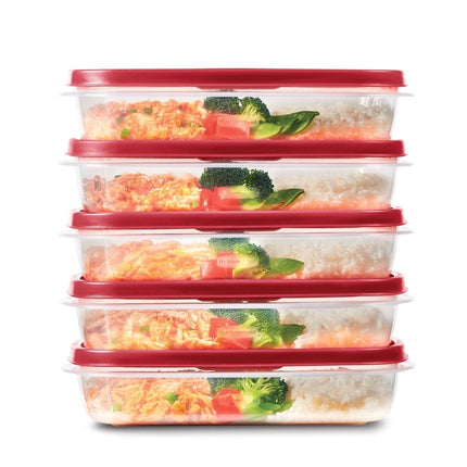Rubbermaid EasyFindLids Meal Prep Containers, 5.5 