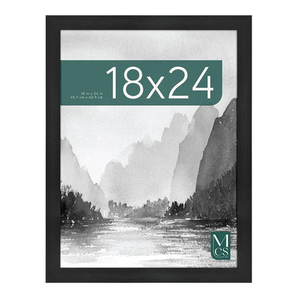 MCS Museum Poster Frame Plastic Onyx Wood Grain 18