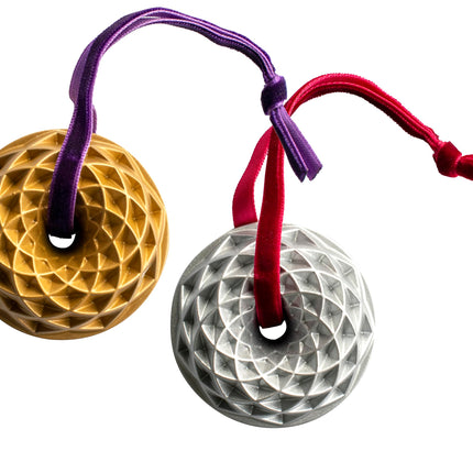 Nordic Ware Jubilee Bundt Ornament Set, Gold and S