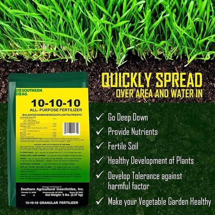 Root 98 Warehouse Southern Ag 10-10-10 All Purpose Granular Fertilizer 5lbs