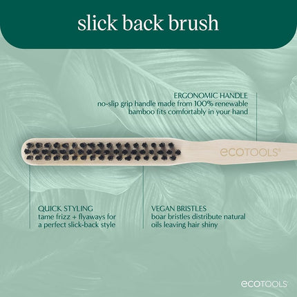 EcoTools Cepillo para el cabello Slick Back, 1 unidad