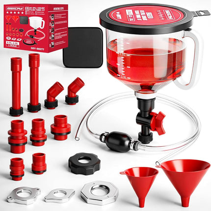 SEDY 22-Piece No Spill Coolant Filling Funnel Kit,