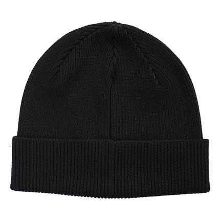 Cole Haan Heritage Rib Cuff Wool Beanie Hat, One Size, Caviar, One Size