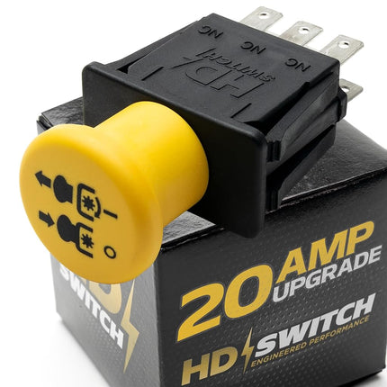 Interrupteur de PDF d'embrayage de mise à niveau HD Switch 10A compatible avec Exmark Toro 103-5221 1-633673 Lazer Z 127-3410 119-8941 103-0690 1-543018 103-3245 103-6590 109-7036 116-2983 109-9276 103-1364 127-3408 116-1612 110-0862