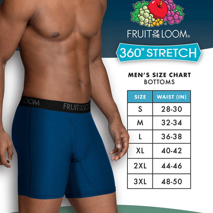 Bóxers de microfibra Fruit of the Loom para hombre (talla XXL), surtido, XX-Large