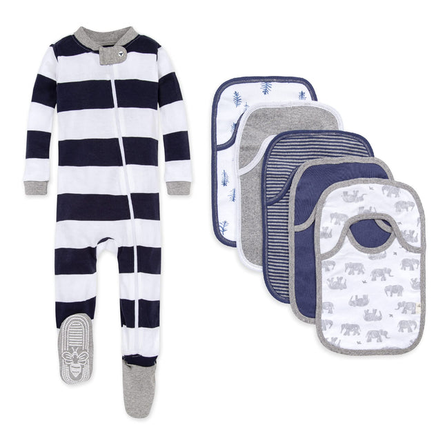 Burt's Bees Baby baby-girls Zip-up Footed Sleeper 
