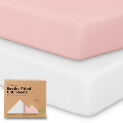 Organic Fitted Bed Sheets - 2-Pack Breathable Jers