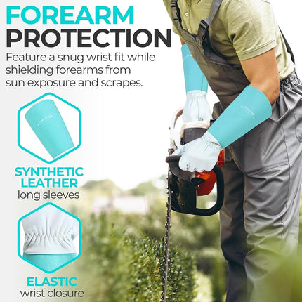 HANDLANDY Rose Pruning Gloves for Men Women, Thorn Proof Gardening Gloves