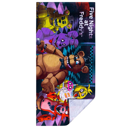 Franco Kids Super Soft Cotton Beach Towel, 58 in x 28 in, Five Nights at Freddy's