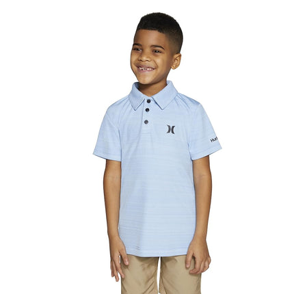 Polo de alto rendimiento Hurley para niños, Azul psíquico jaspeado, 7