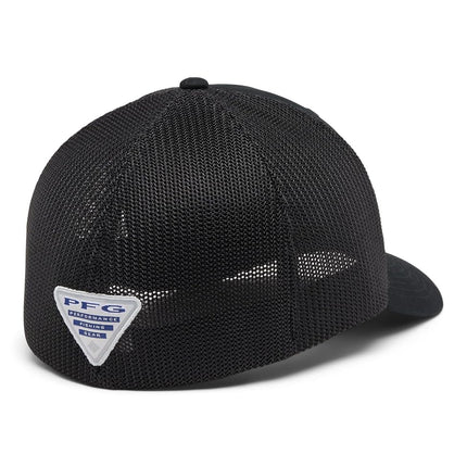Columbia Unisexo PFG Fish Flag Malla Gorra, Negro/Negro, Grande/Extragrande, Negro/Negro, Grande-Extragrande