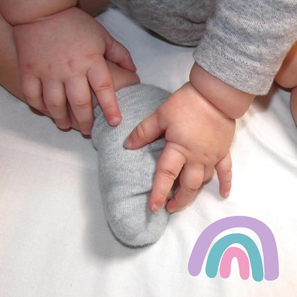 HonestBaby Baby Multipack Cozy Socks Sustainably Made for Infant, Newborn Baby, Toddler, Kids Boys', Girls', Unisex, 10-pack Rainbow Pinks, 12-24 Months