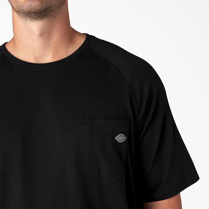 Dickies Men's Short Sleeve Performance Cooling Tee, Black, 3X-Large Big Tall