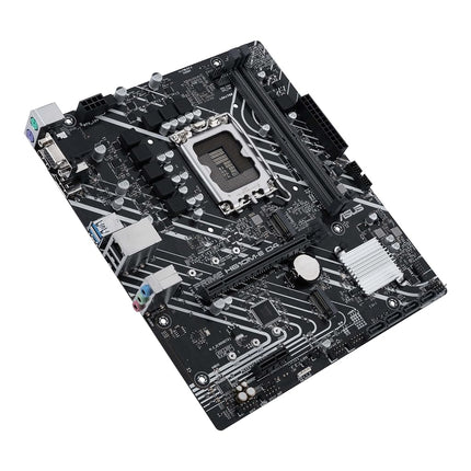 ASUS PRIME H610M-E D4-CSM mATX Motherboard, Intel H610, LGA1700, DDR4, PCI 4.0, Realtek 1Gb Ethernet, Realtek 7.1 Surround, 2xM.2, 4xSATA 6GB/s, USB 3.2 Gen 1, Armoury Crate, Black
