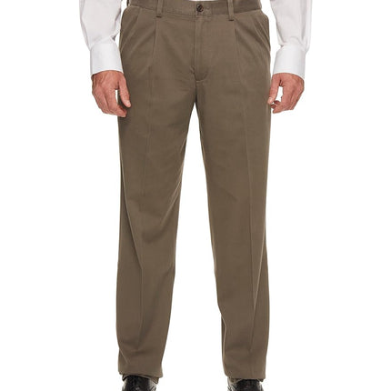 Dockers Pantalón de hombre, talla grande, Easy Khaki, casual, con pliegues, Dark Pebble, 44W x 28L