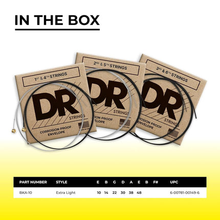 Dr A EXBK BKA-10 Extra Black Beauties Lite String