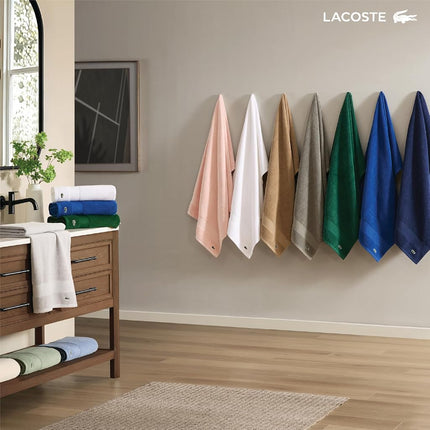 Lacoste Heritage Supima Cotton Tub Mat, Surf Blue, 21" x 31"