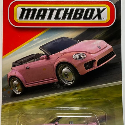 Pink 2019 Volkswagen Beetle Convertible - Matchbox